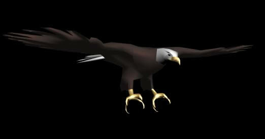 Американский орёл 3d