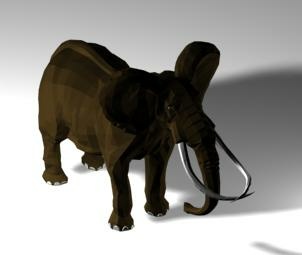 3D elephant model