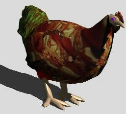 3D модель цыпленка
