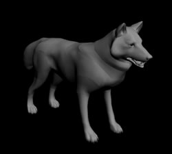 Dog Model in 3D