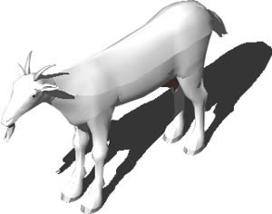 Проект козы в 3D