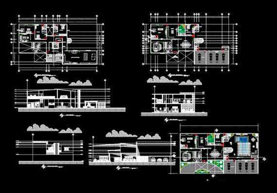  Project with drawings of a residential building