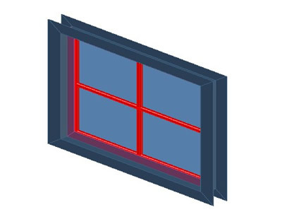 Проем окна в 3D