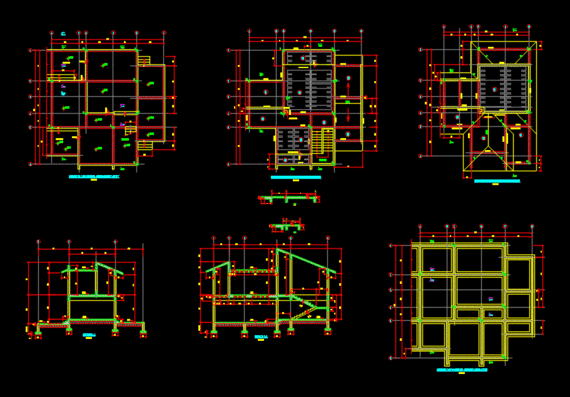 Building drawings of the townhouse
