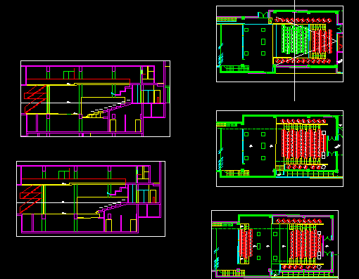 Schematic plan of the theatre