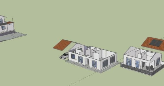2-storey cottage in 3D