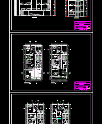 Design of an apartment building for 6 rooms with a roof