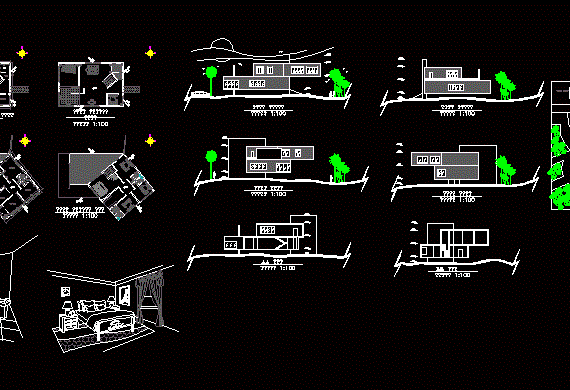 Villa Concept - Projection Drawings