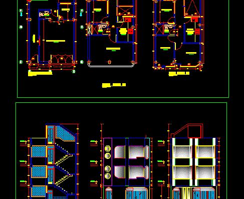 Architectural plan of the family home