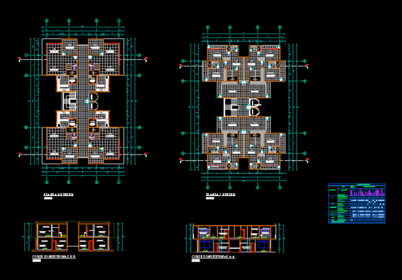 Duplex project in residential complex | Download drawings, blueprints ...