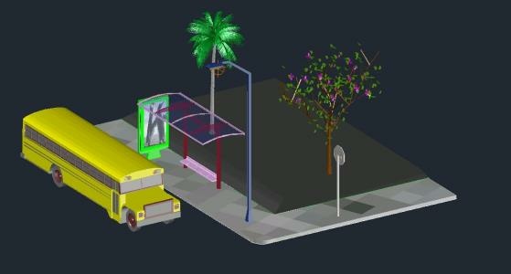 3-dimensional bus stop project