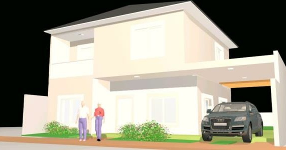 2-storey house on a small plot