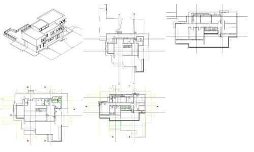 3-dimensional model of 2-storey building IT