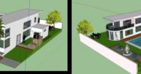 3d modeling; minimalist house