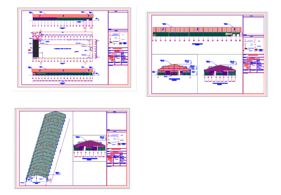 Warehouse design with architectural plan