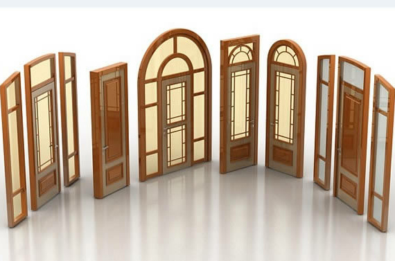 Six wood doors