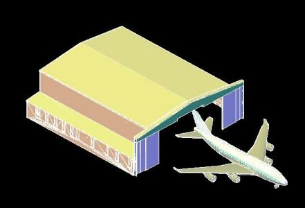 Hangar Model in 3D