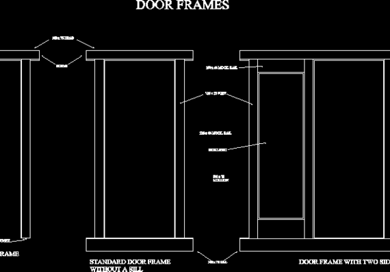 Detail of door frames