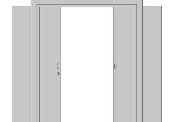 Simple sliding door