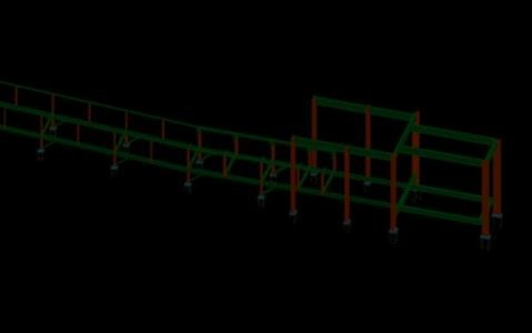 Belt conveyor 164 meters long