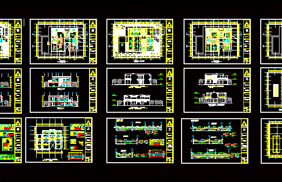 Строительные чертежи 2-х этажного дома