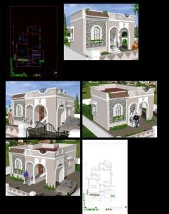 Планы жилого дома в 2D и 3D