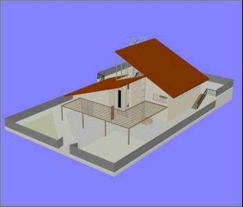 3D image of the building: mansion and villa