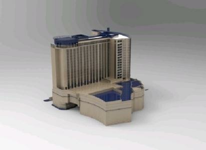 3D image of the hotel building