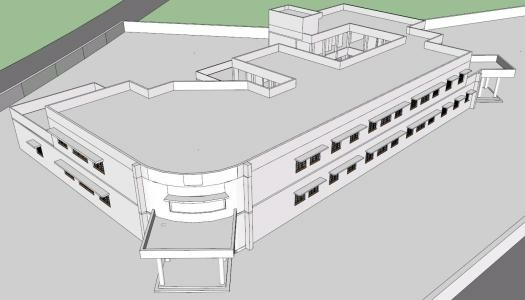 Трехмерная модель здания школы
