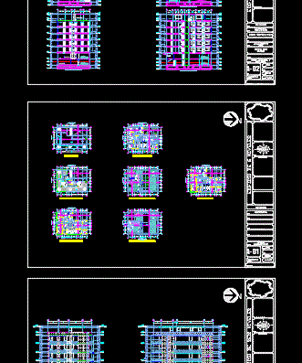 Plan design of 6 storey building