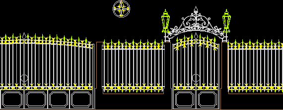 Artistic forged gates 