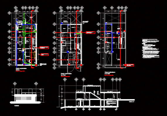 Архитектурный план и план меблировки здания