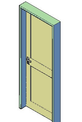 Модель двери в 3D