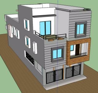 3D image of a house in India