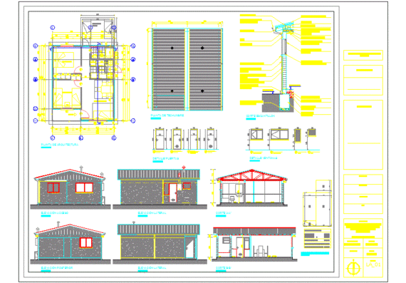 Residential building project for one family