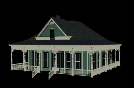 3D image of the villa building
