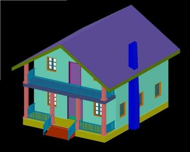 3D image of the villa building