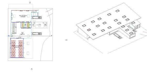 Fish factory drawing executed in revit