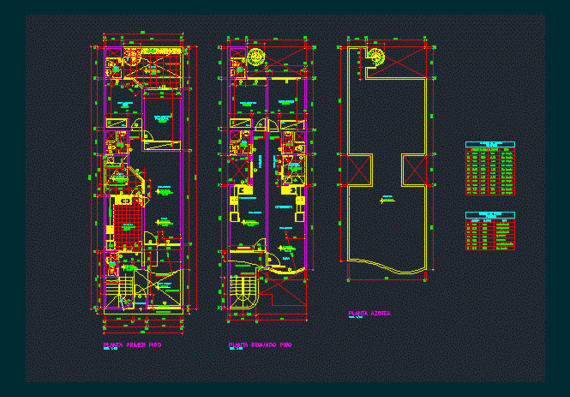 Design of the architectural plan and distribution of the apartment building