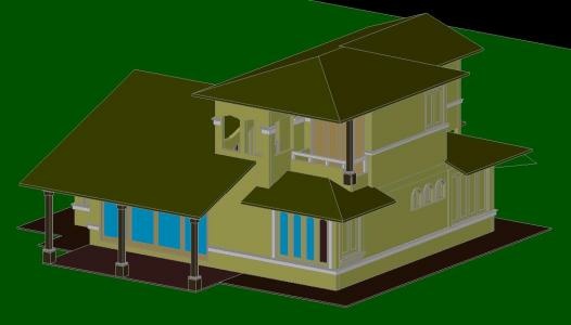 3-dimensional model of a residential building