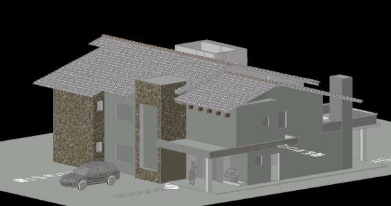 3-х мерная модель дома для одной семьи