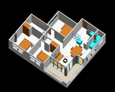 3D модель уютного дома