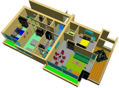 3D модель апартаментов