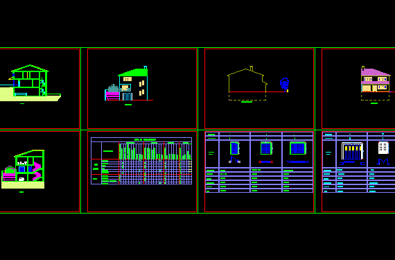 Design of 3-storey residential building with fire alarm diagram