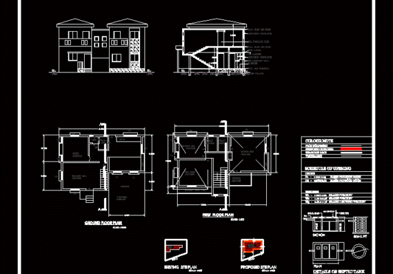 House design with detailed drawings