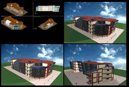 3-dimensional modeling and visualization of the Faculty of Architecture