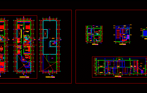Архитектурный план 2-х этажного дома