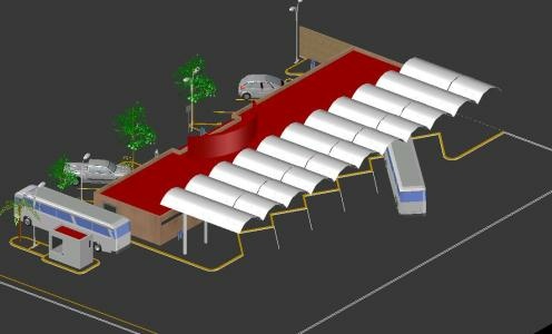 3-х мерная модель центрального автовокзала