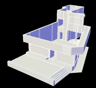 Модель кафетерия в 3D