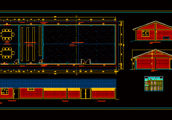 Архитектурный план склада с двумя помещениями